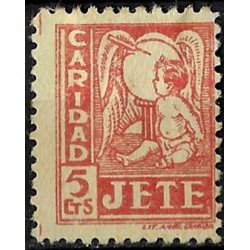 Viñeta. Jete. Caridad. 5 Céntimos (Nuevo, con señal de fijasellos)