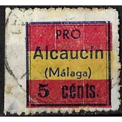 Viñeta. Pro Alcaucín. Málaga. 5 Céntimos (Usado)