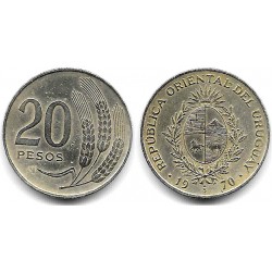 (56) Uruguay. 1970. 20 Pesos (MBC)