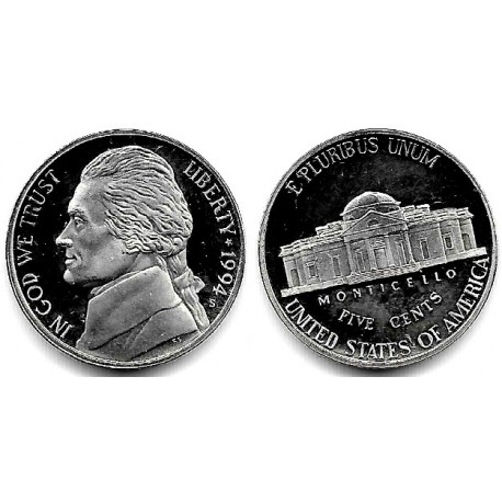(A192) Estados Unidos de América. 1994(S). 5 Cents (Proof)