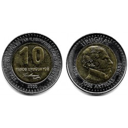 (121) Uruguay. 2000. 10 Pesos (SC-)