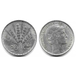 (29) Uruguay. 1942. 20 Centesimos (MBC+) (Plata)