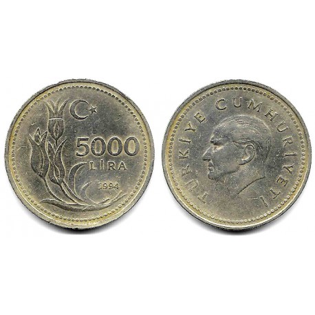 (1025) Turquía. 1994. 5000 Lira (MBC-)