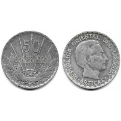 (31) Uruguay. 1943. 50 Centesimos (MBC) (Plata)