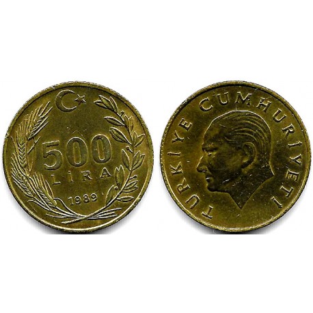 (989) Turquía. 1989. 500 Lira (MBC)