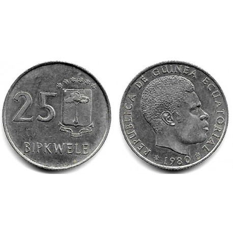 (52) Guinea Ecuatorial. 1980*(19-80). 25 Bipkwele (EBC)