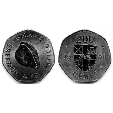 (35) Ghana. 1998. 200 Cedis (SC)