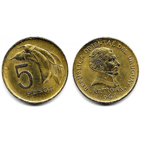 (50) Uruguay. 1968. 5 Pesos (EBC)