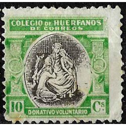 Colegio de Huérfanos de Correos. 10 Céntimos (Usado)
