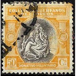 Colegio de Huérfanos de Correos. 50 Céntimos (Usado)