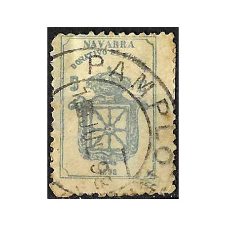 Viñeta. Navarra. Donativo de Guerra. 1898. 5 Céntimos (Usado)