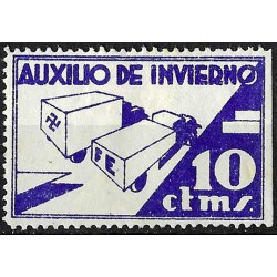 Viñeta. Auxilio de Invierno. 10 Céntimos (Nuevo, con señal de fijasellos)
