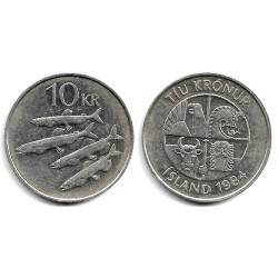 (29.1) Islandia. 1984. 10 Kronur (MBC)
