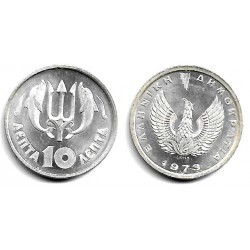 (102) Grecia. 1973. 10 Lepta (SC)