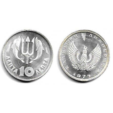 (102) Grecia. 1973. 10 Lepta (SC)