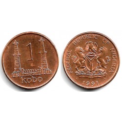 (8.2a) Nigeria. 1991. 1 Kobo (SC)