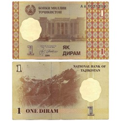 (10) Tayikistán. 1999. 1 Diram (MBC)