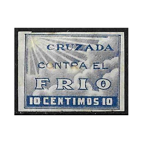 Viñeta. Cruzada contra el Frío. Burgos. 10 Céntimos (Usado)