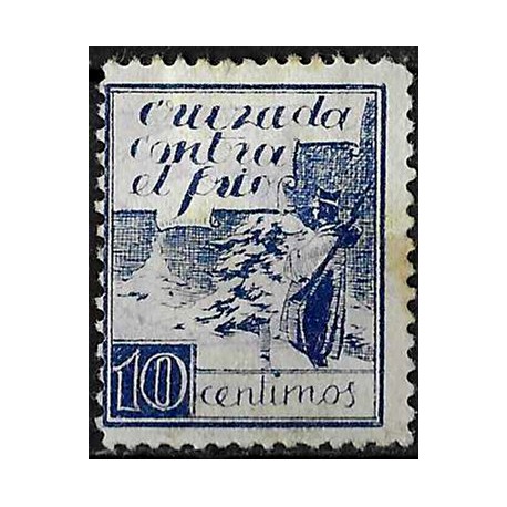 Viñeta. Cruzada contra el Frío. 10 Céntimos (Usado)