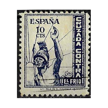 Viñeta. Cruzada contra el Frío. 10 Céntimos (Usado)