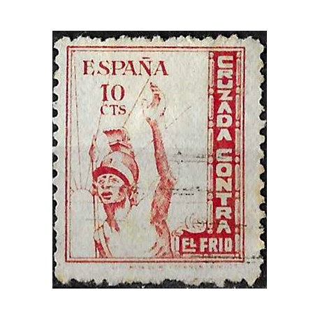 Viñeta. Cruzada contra el Frío. 10 Céntimos (Usado)