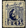 Viñeta. Auxilio de Invierno. León. 10 Céntimos (Nuevo, con señal de fijasellos y sin goma)