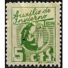 Viñeta. Auxilio de Invierno. León. 5 Céntimos (Usado)