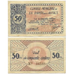 La Rápita dels Alfacs. 1937. 50 Céntimos (EBC-)