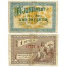 La Seu d,Urgell. 1937. 1 Peseta (BC) Rotura
