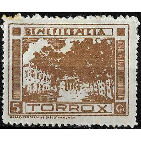 Viñeta. Torrox. Beneficencia. 5 Céntimos (Nuevo, sin goma)