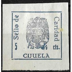 Viñeta. Caridad. Cijuela. 5 Céntimos (Nuevo, con señal de fijasellos y sin goma)