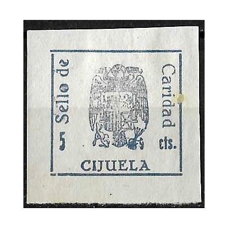 Viñeta. Caridad. Cijuela. 5 Céntimos (Nuevo, con señal de fijasellos y sin goma)