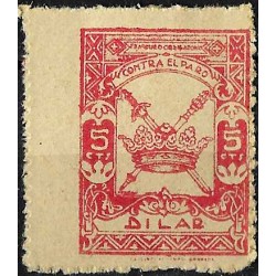 Viñeta. Contra el Paro. Dilar. 5 Céntimos (Nuevo, con señal de fijasellos)