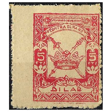 Viñeta. Contra el Paro. Dilar. 5 Céntimos (Nuevo, con señal de fijasellos)