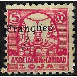 Viñeta. Loja. Caridad. 5 Céntimos (Usado)