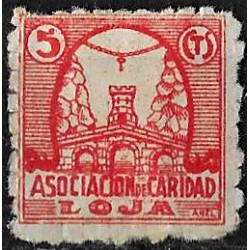 Viñeta. Loja. Caridad. 5 Céntimos (Nuevo, con señal de fijasellos)