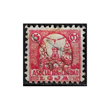 Viñeta. Loja. Caridad. 5 Céntimos (Usado)