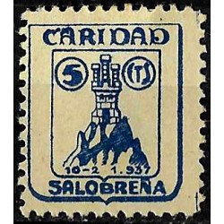 Viñeta. Salobreña. Caridad. 5 Céntimos (Nuevo, con señal de fijasellos)