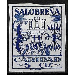 Viñeta. Salobreña. Caridad. 5 Céntimos (Nuevo, con señal de fijasellos y sin goma)