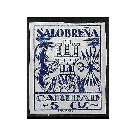 Viñeta. Salobreña. Caridad. 5 Céntimos (Nuevo, con señal de fijasellos y sin goma)