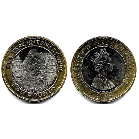 (1057) Gibraltar. 2004. 2 Pounds (SC)
