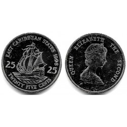 (14) Estados Orientales Caribeños. 1996. 25 Cents (SC)