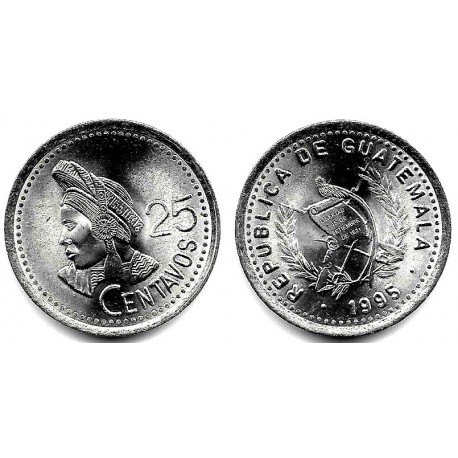 (278.5) Guatemala. 1995. 25 Centavos (SC)