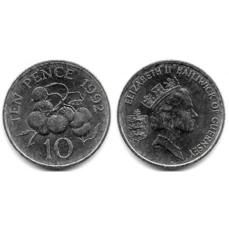 (43.1) Guernsey. 1992. 10 Pence (SC)