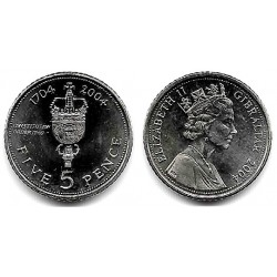 (1049) Gibraltar. 2004. 5 Pence (SC)