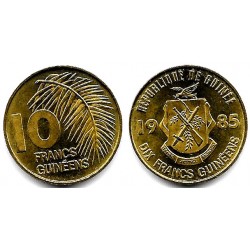 (52) República de Guinea. 1985. 10 Francs (SC)