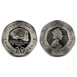 (1048) Gibraltar. 2004. 20 Pence (SC)