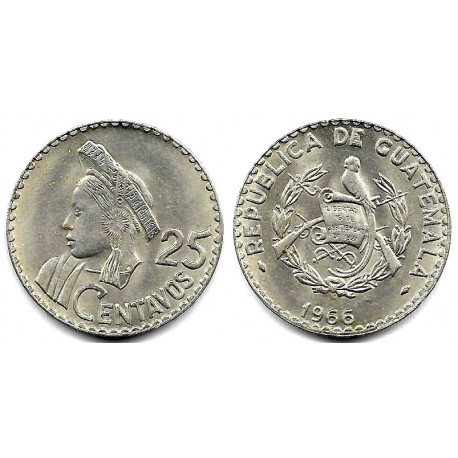 (268) Guatemala. 1966. 25 Centavos (EBC)