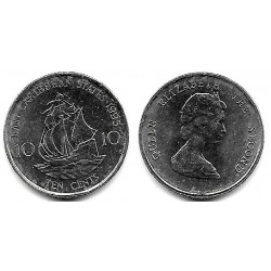 (13) Estados Orientales Caribeños. 1995. 10 Cents (EBC)