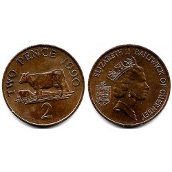 (41) Guernsey. 1990. 2 Pence (EBC)
